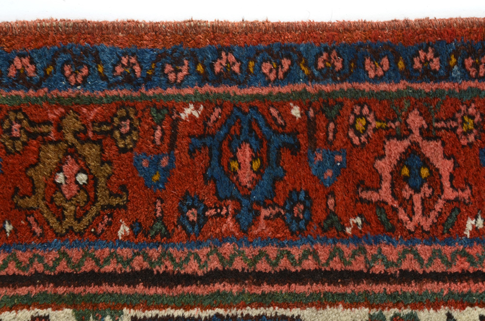Persian Hand-Knotted Wool Runner Rug