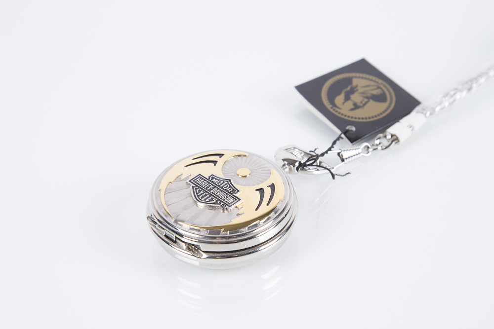 Harley-Davidson Pocket Watch with Leather Case