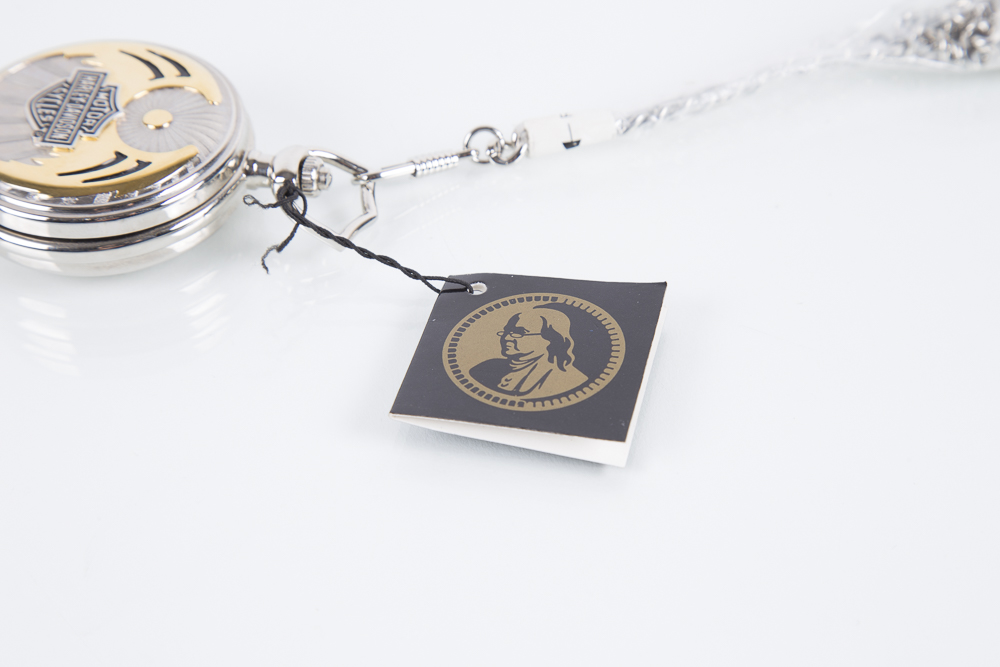 Harley-Davidson Pocket Watch with Leather Case