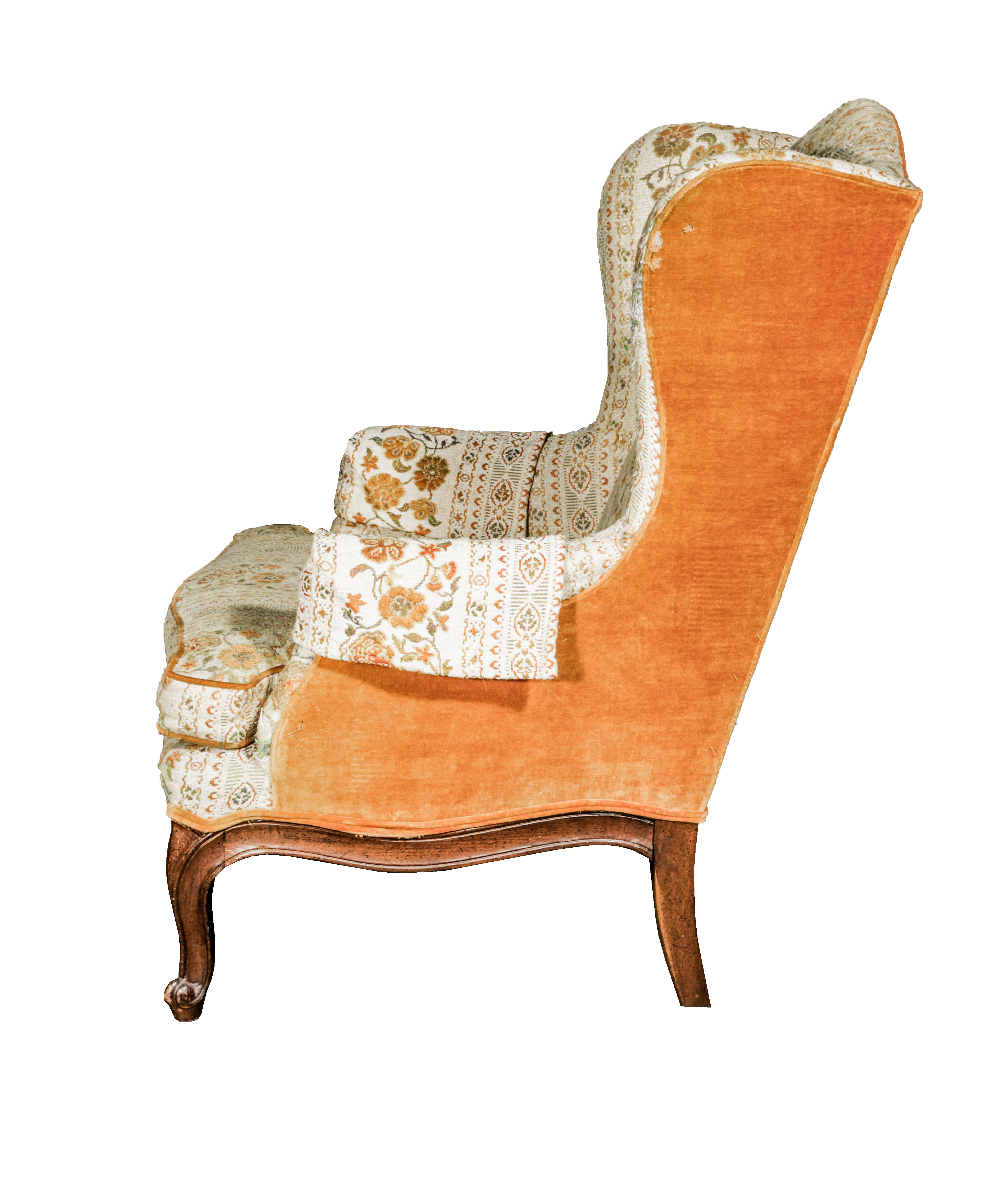 Upholstered Wing Back Chair