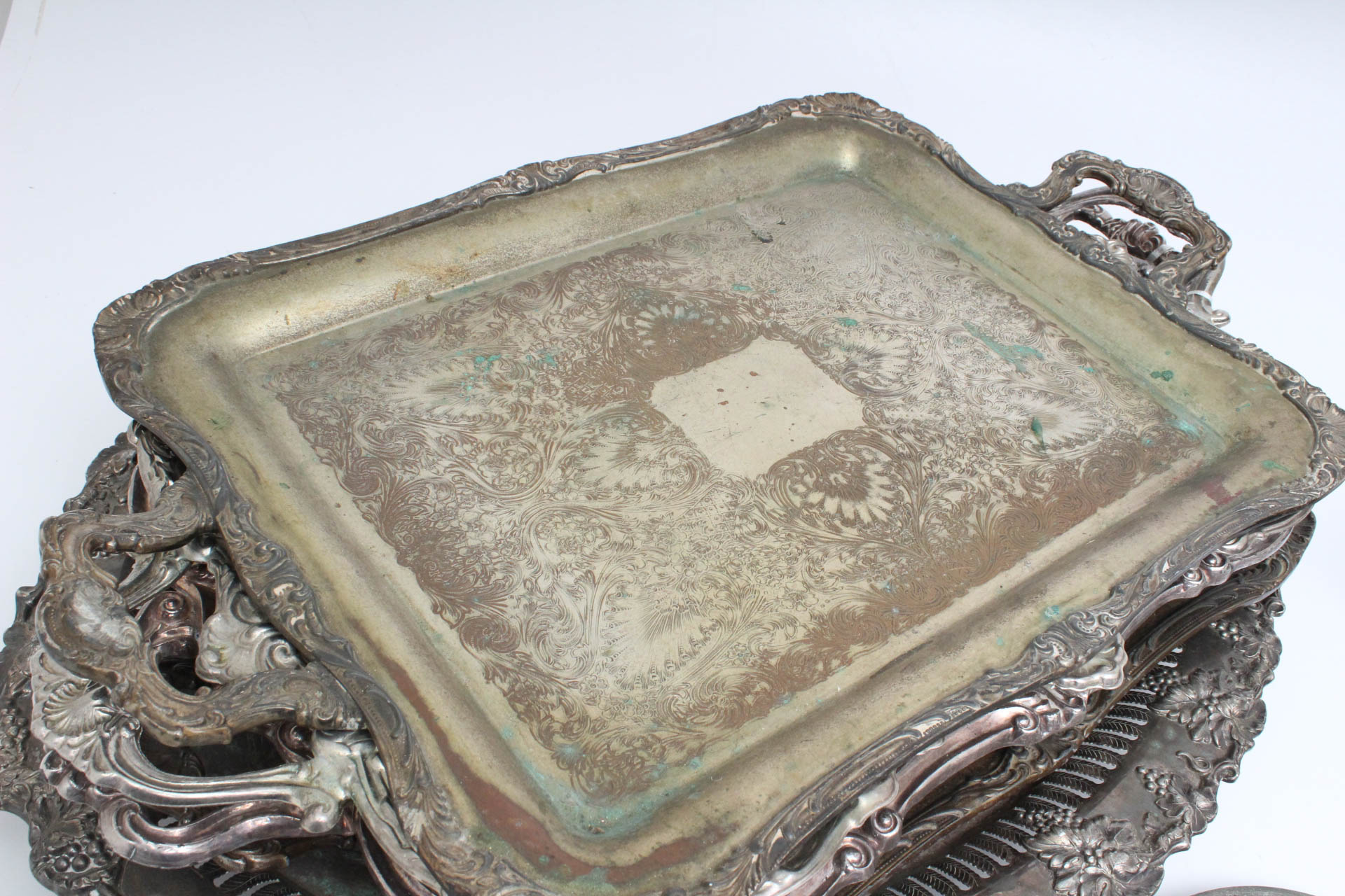 Silver Plate Servingware Including Wilcox and Yale Silver Co.