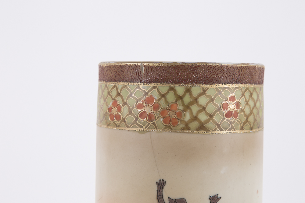 Pair of Imperial Hand Painted Nippon Vases