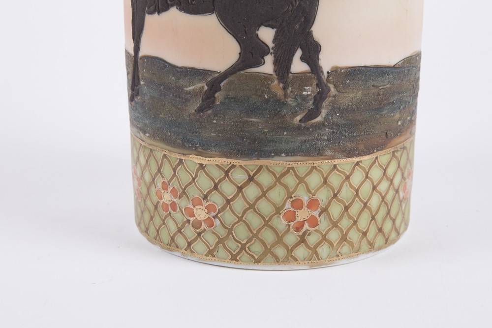 Pair of Imperial Hand Painted Nippon Vases