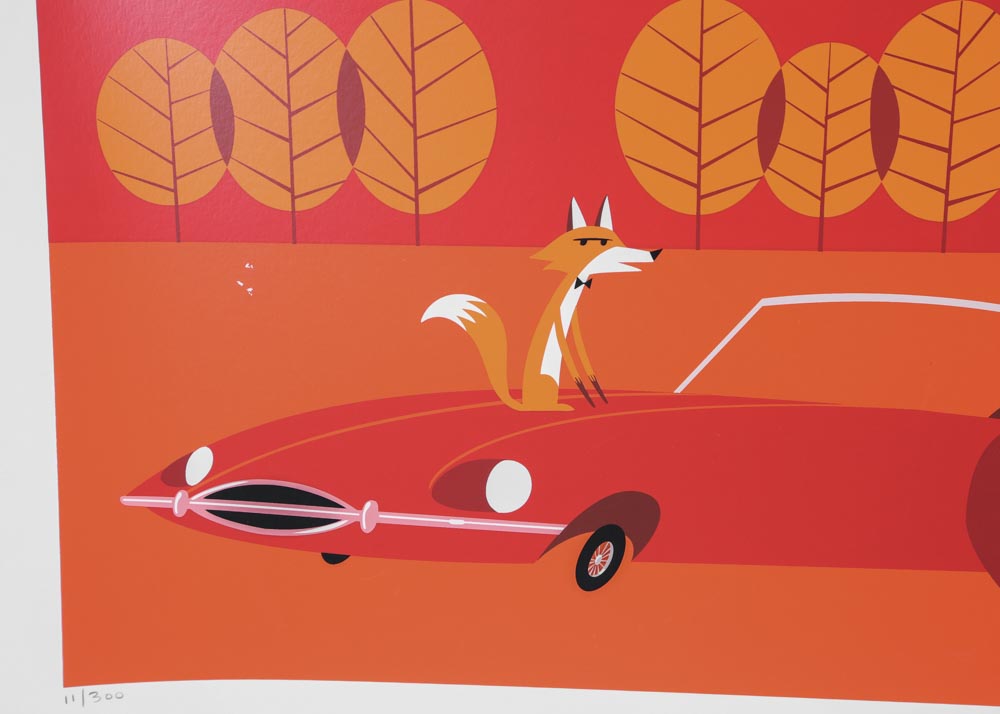 Shag Limited Edition Serigraph "Fox Hunt"