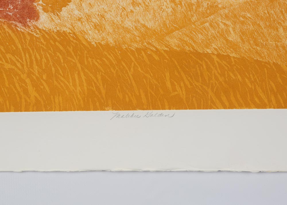 Pamela Parish Limited Edition Aquatint Etching "Malibu Golden"