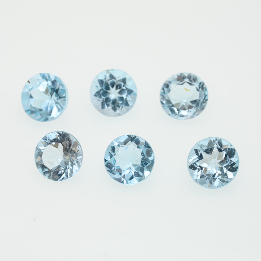 Loose Natural Blue Topaz Stones