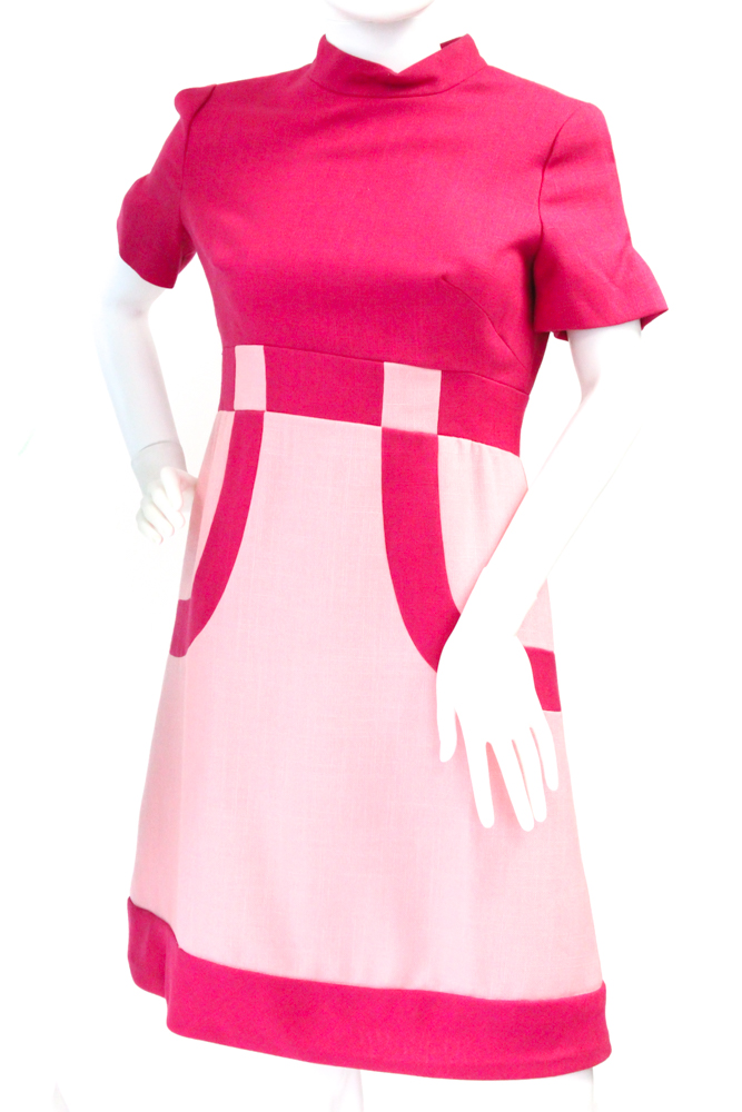1960s Mod Knitwear Dresses Including Wool and Color Piping