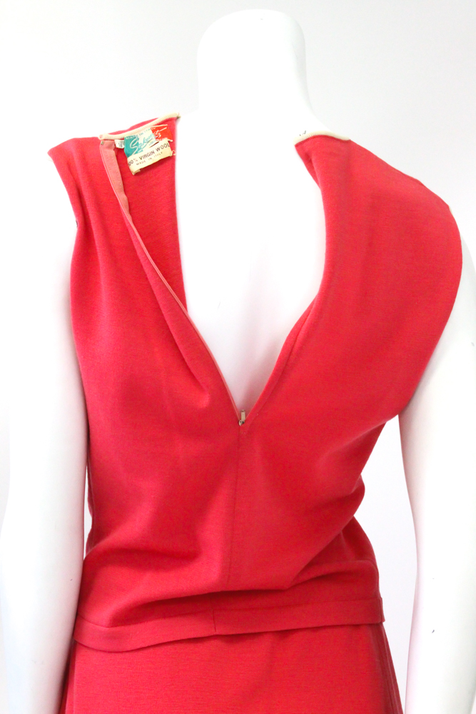 1960s Mod Knitwear Dresses Including Wool and Color Piping