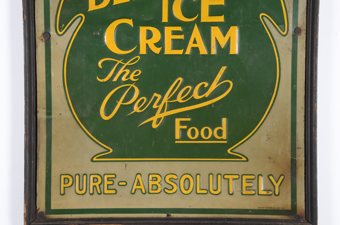 Vintage "Eat Bellevue Ice Cream" Sign