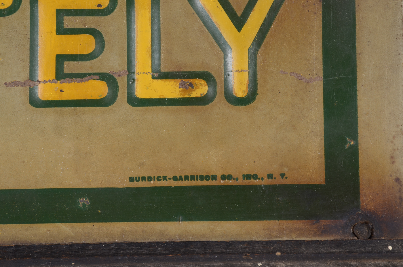 Vintage "Eat Bellevue Ice Cream" Sign