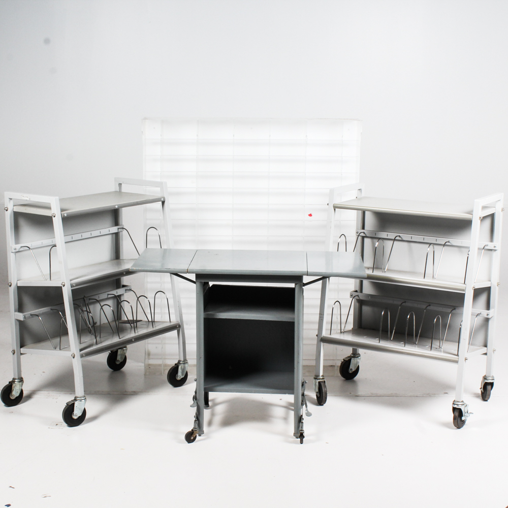 Organizational Furniture Grouping, Including Carstens Caddys