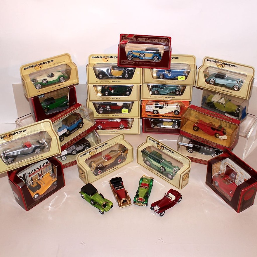 Matchbox "Yesteryear" Roadster Die Cast Model Cars