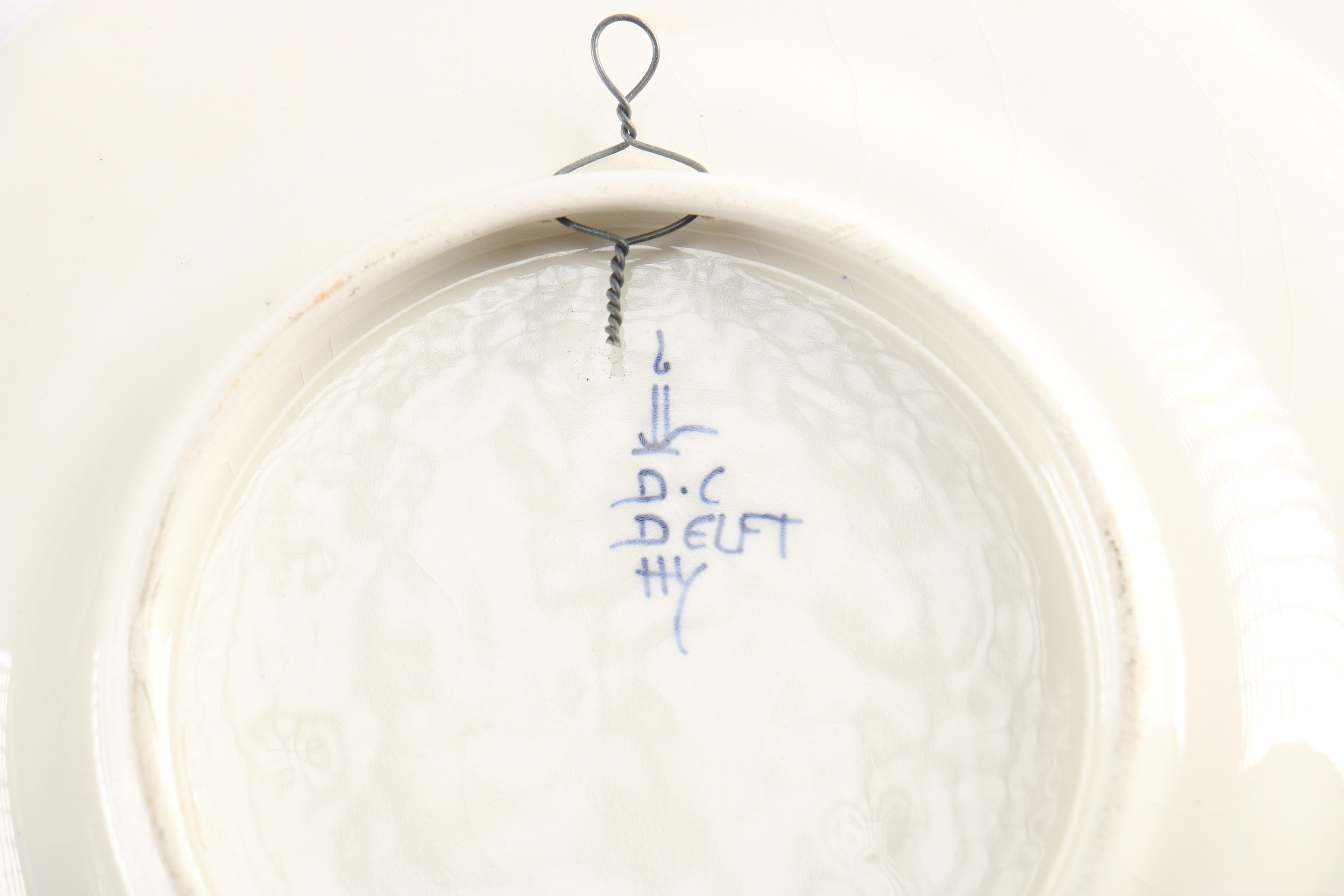 Decorative Blue Plates Featuring Royal Copenhagen