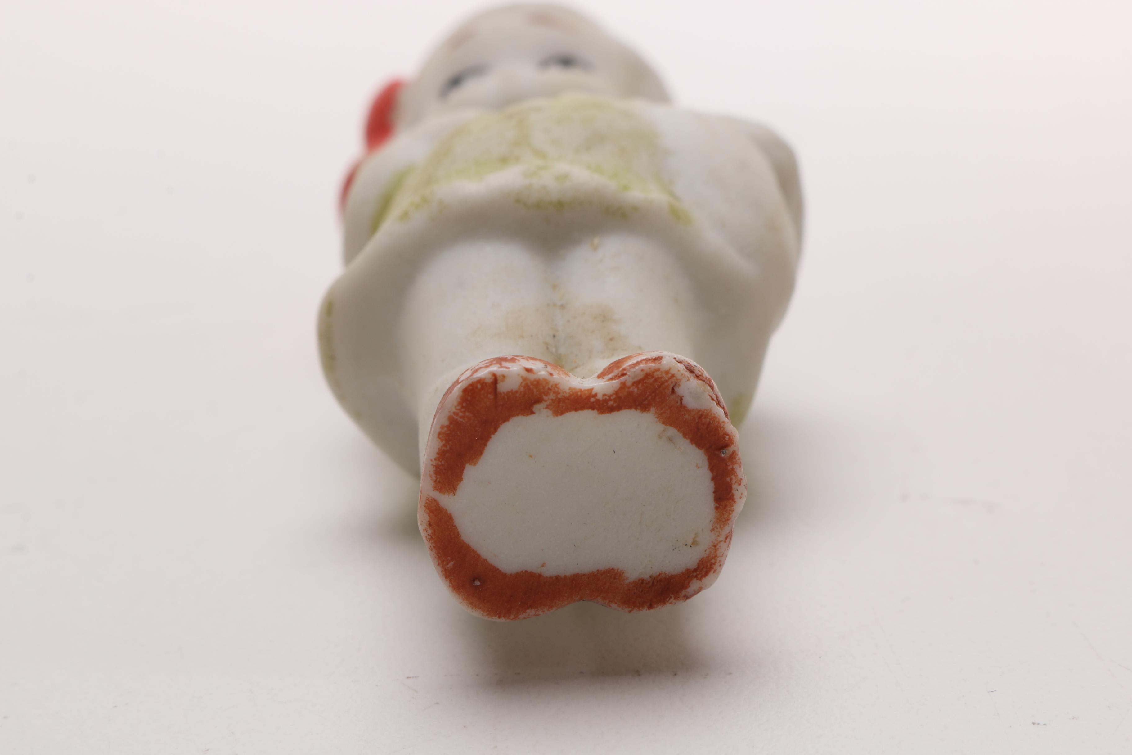 1930s Porcelain Figure and Miniature Jointed Doll