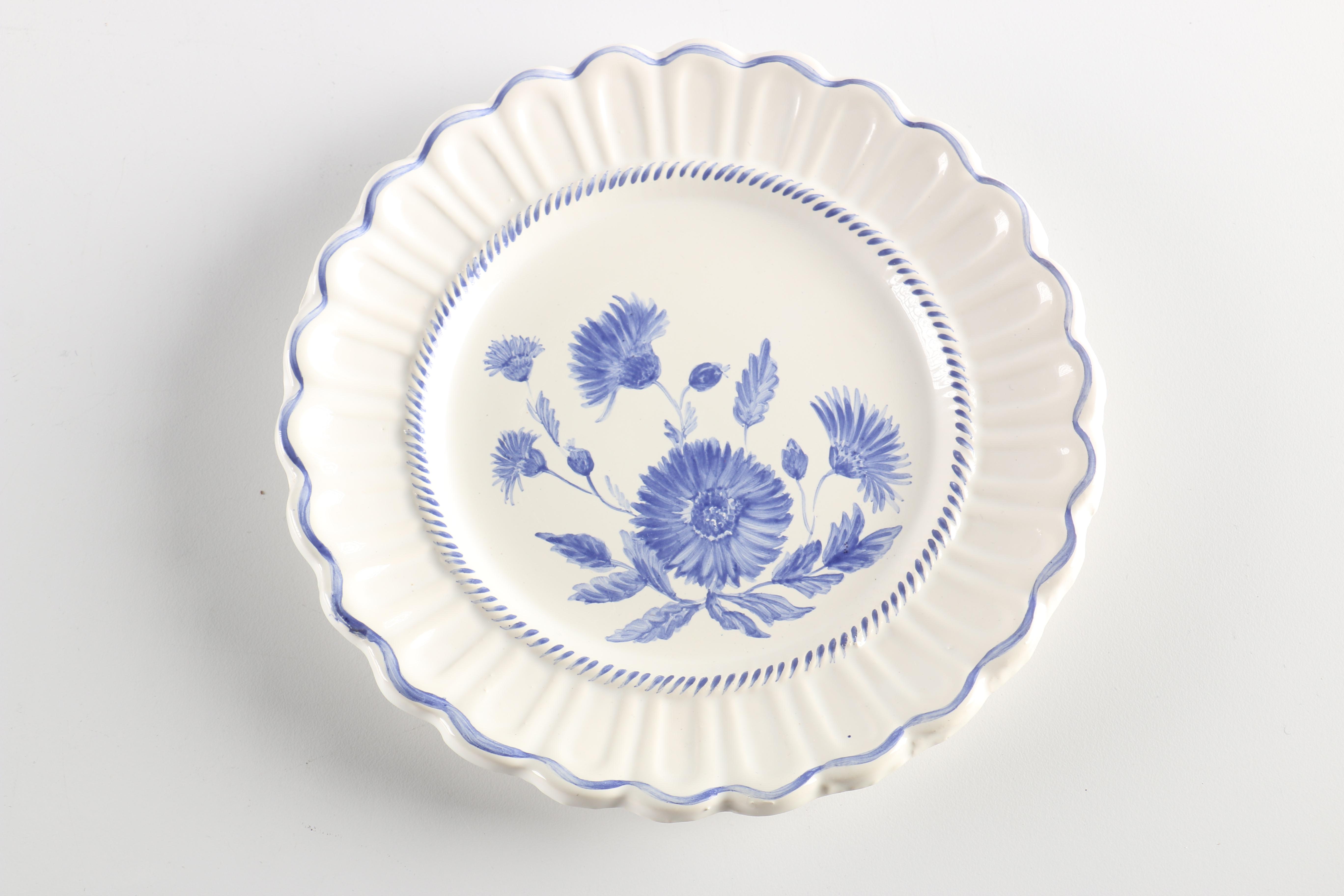 Decorative Blue Plates Featuring Royal Copenhagen