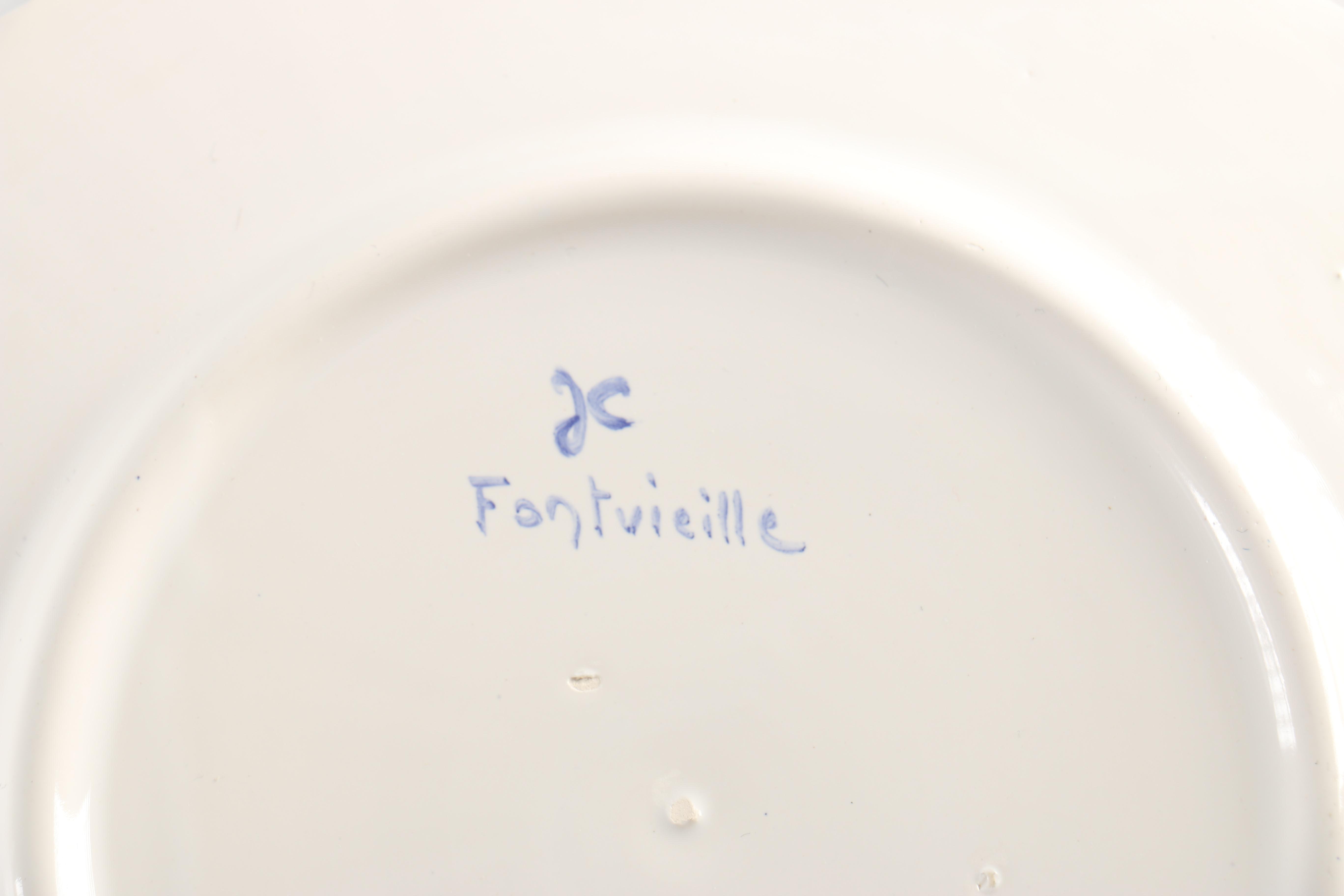 Decorative Blue Plates Featuring Royal Copenhagen