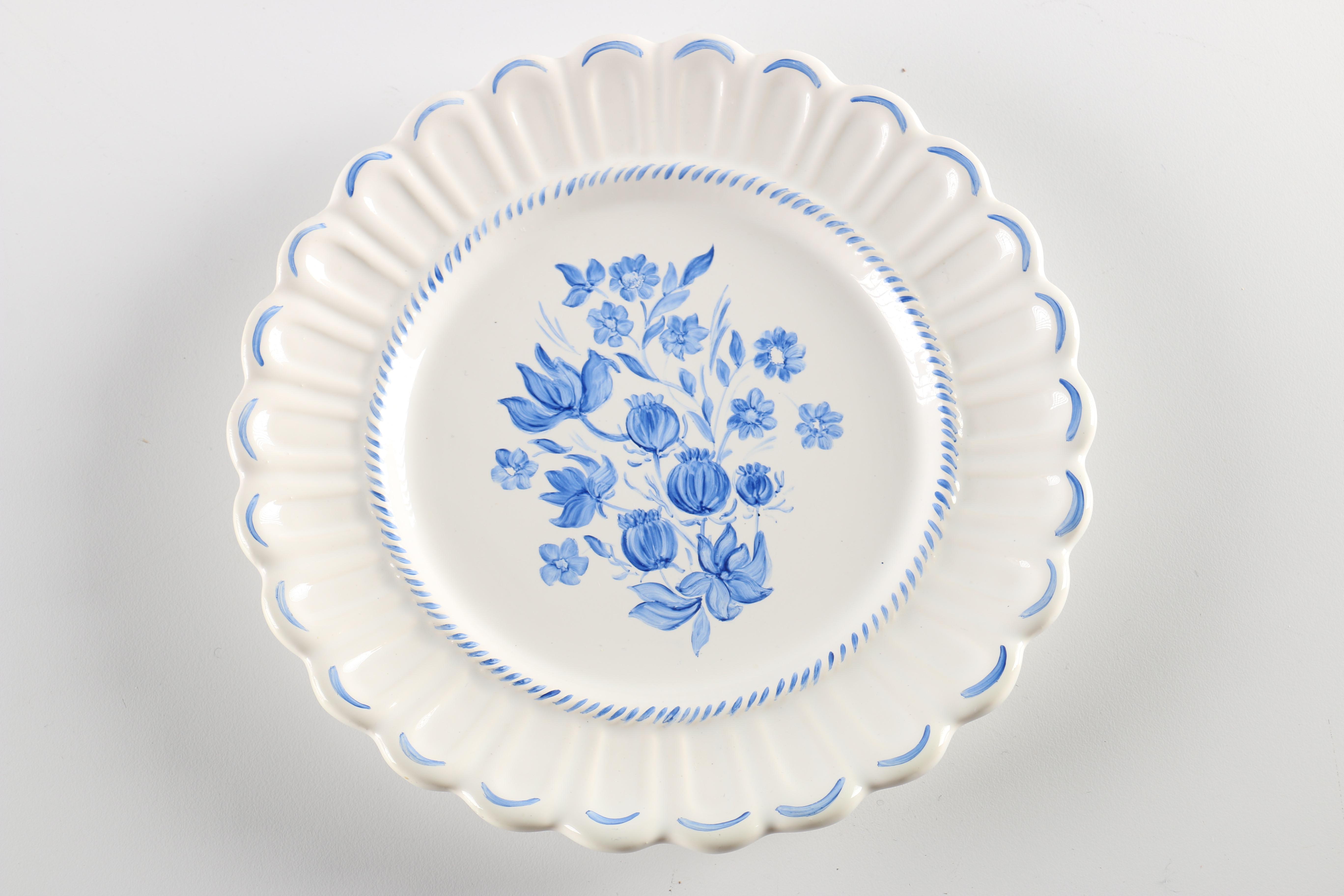 Decorative Blue Plates Featuring Royal Copenhagen