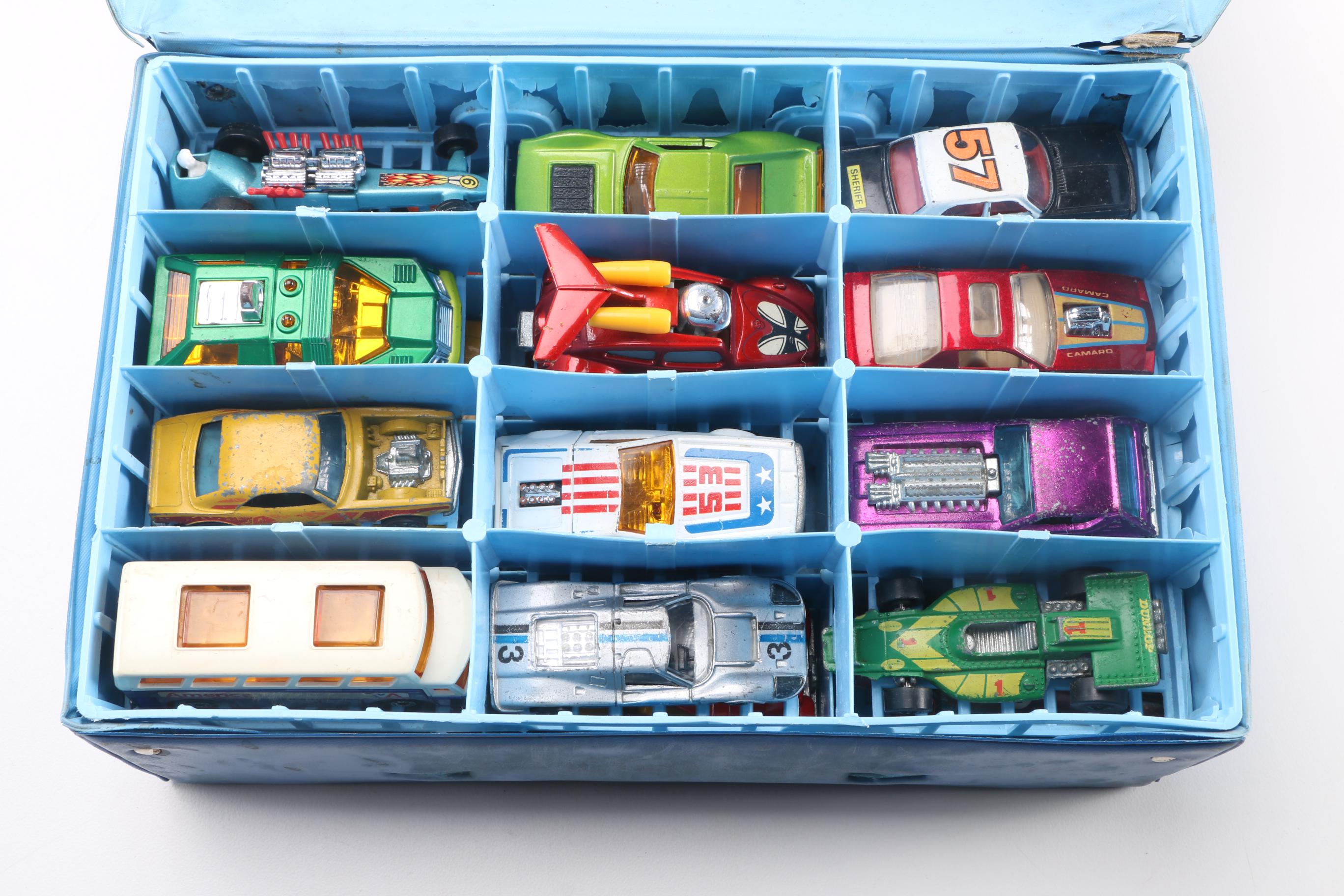 Matchbox Car Carrying Case With Cars