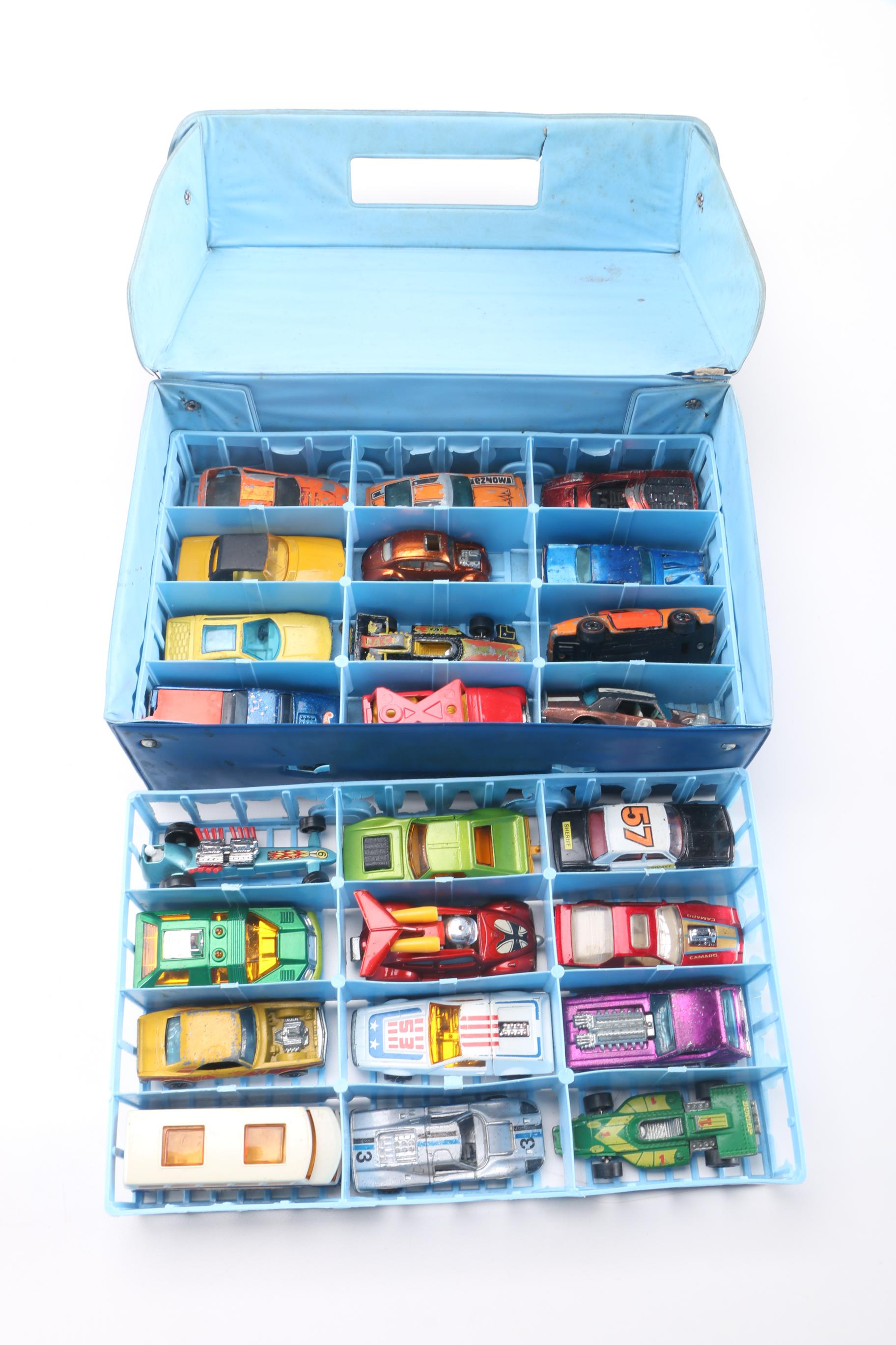 Matchbox Car Carrying Case With Cars