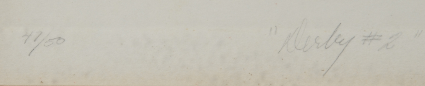 Paul Phifer Signed Limited Edition Aquatint Etching "Derby #2"