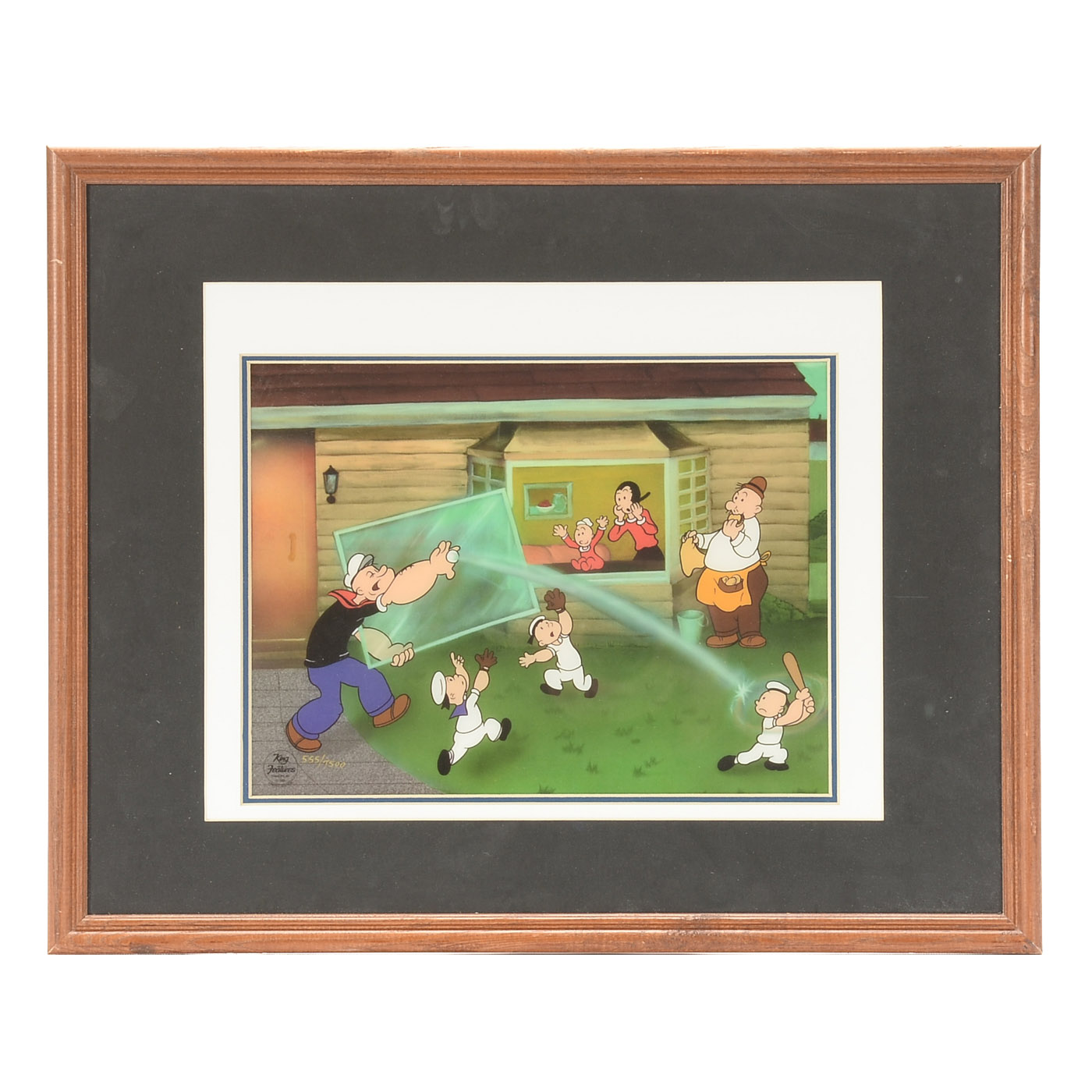 Limited Edition Reproduction of a "Popeye" Animation Cel