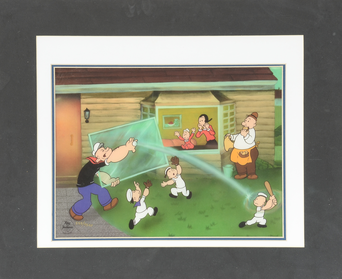 Limited Edition Reproduction of a "Popeye" Animation Cel