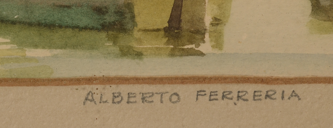 Alberto Ferreria Original Watercolor "Torre de Belém"