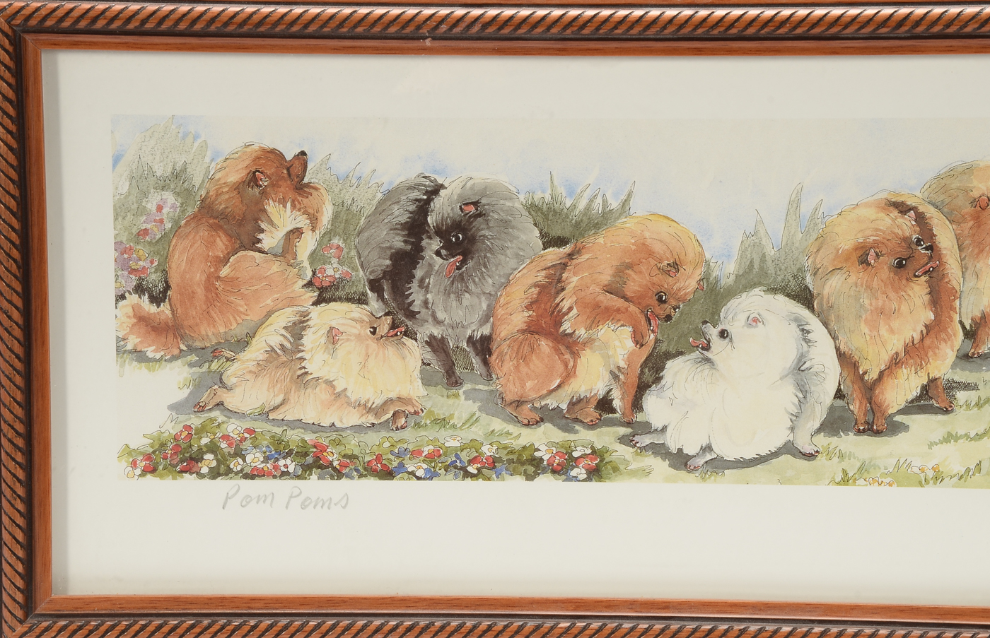 Enid Groves Signed Limited Edition Offset Lithograph "Pom-Poms"