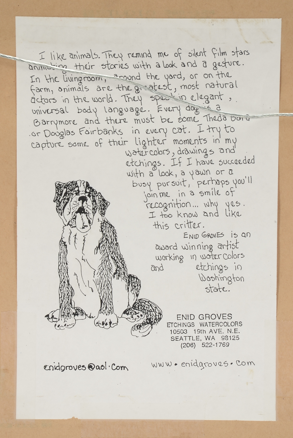 Enid Groves Signed Limited Edition Offset Lithograph "Pom-Poms"