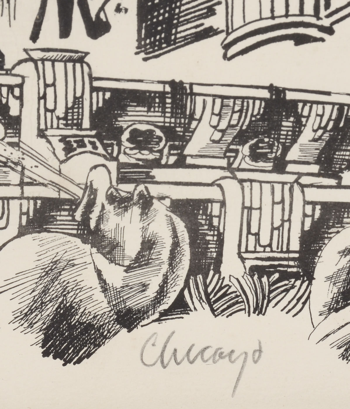 Gilbert Baker Signed Limited Edition Lithograph "Chicago"