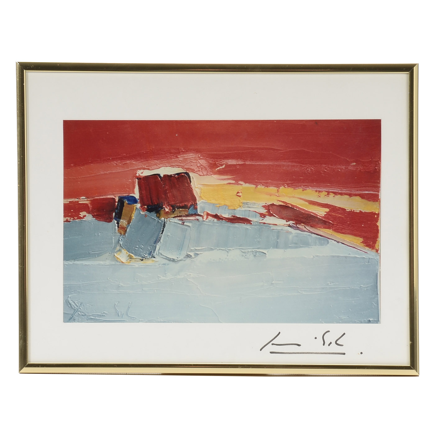 Chromogenic Color Photograph of Painting Detail with Signature