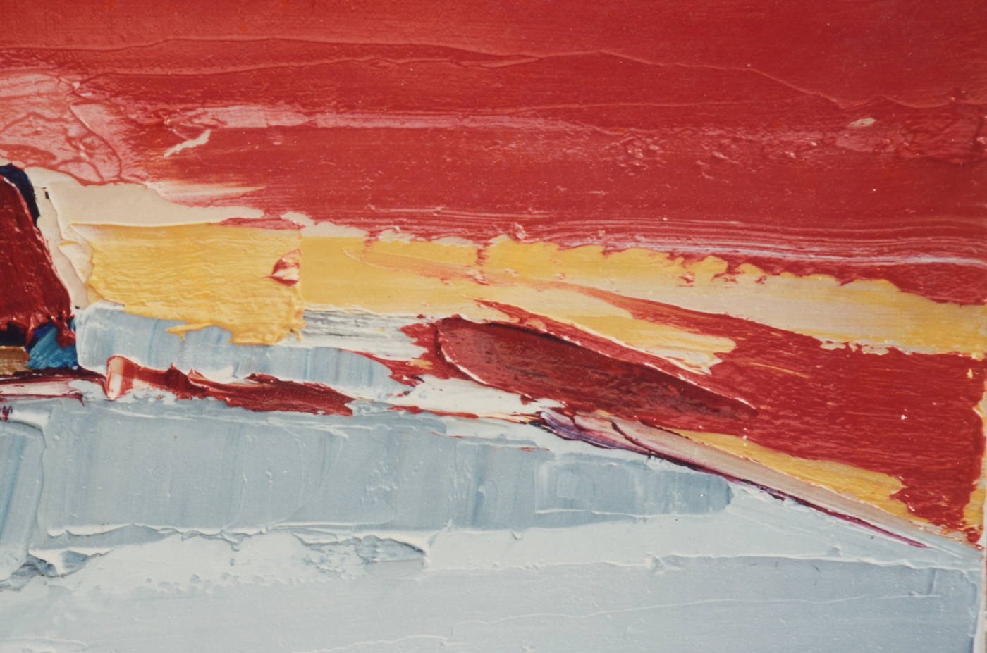 Chromogenic Color Photograph of Painting Detail with Signature