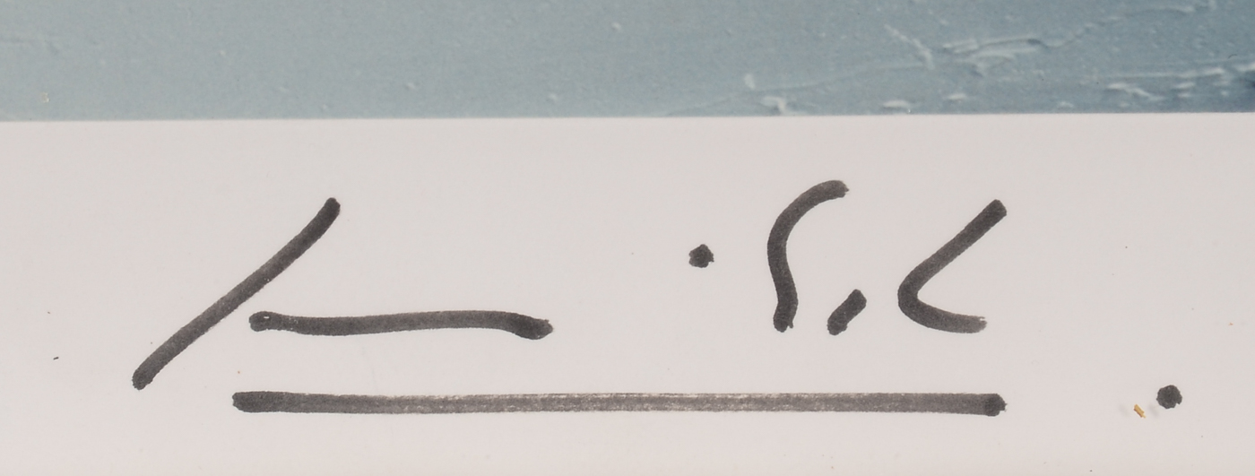 Chromogenic Color Photograph of Painting Detail with Signature