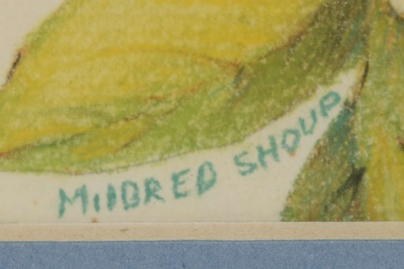 Mildred Shoud Original Pastel Drawing