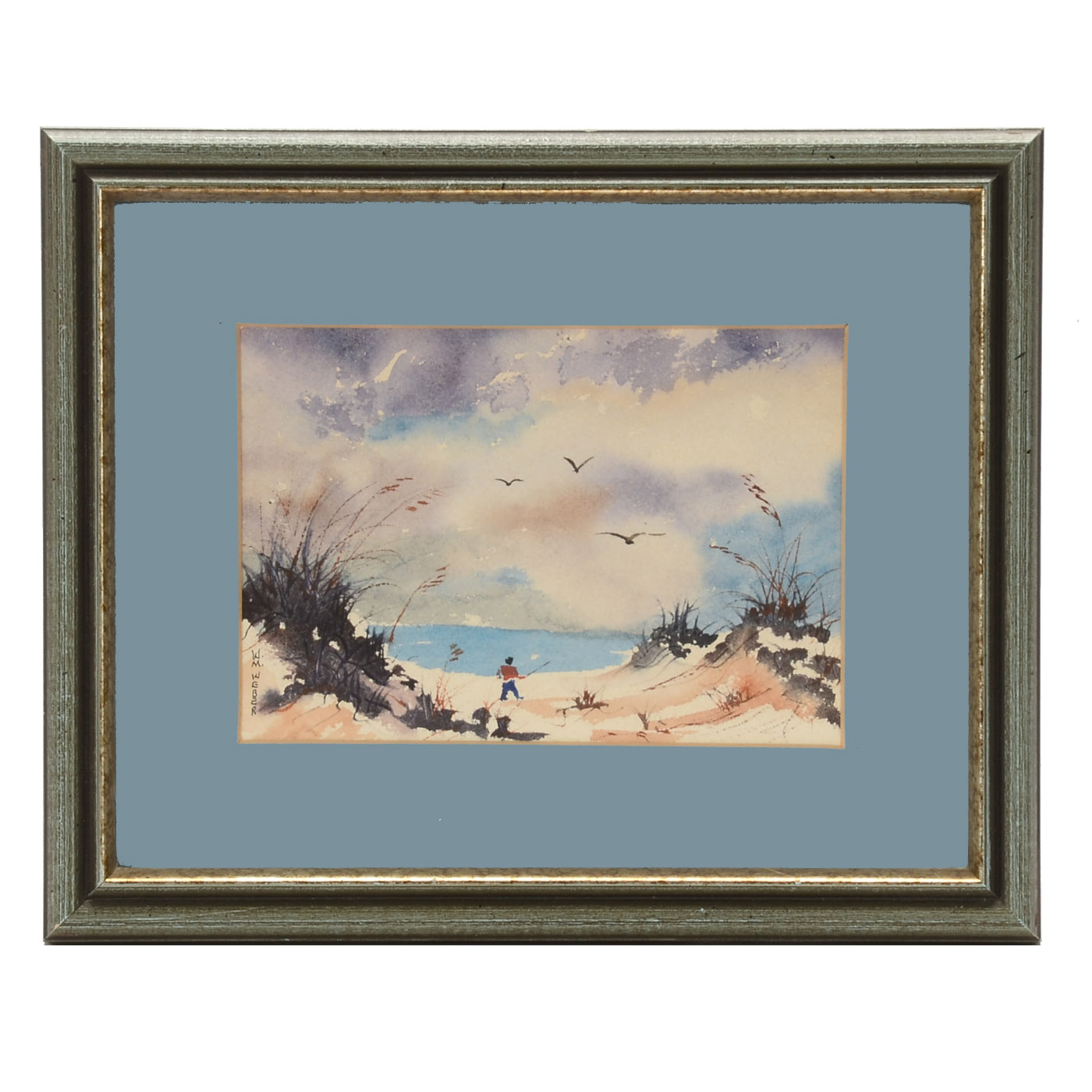 Original Watercolor Painting Signed W.M. Weber