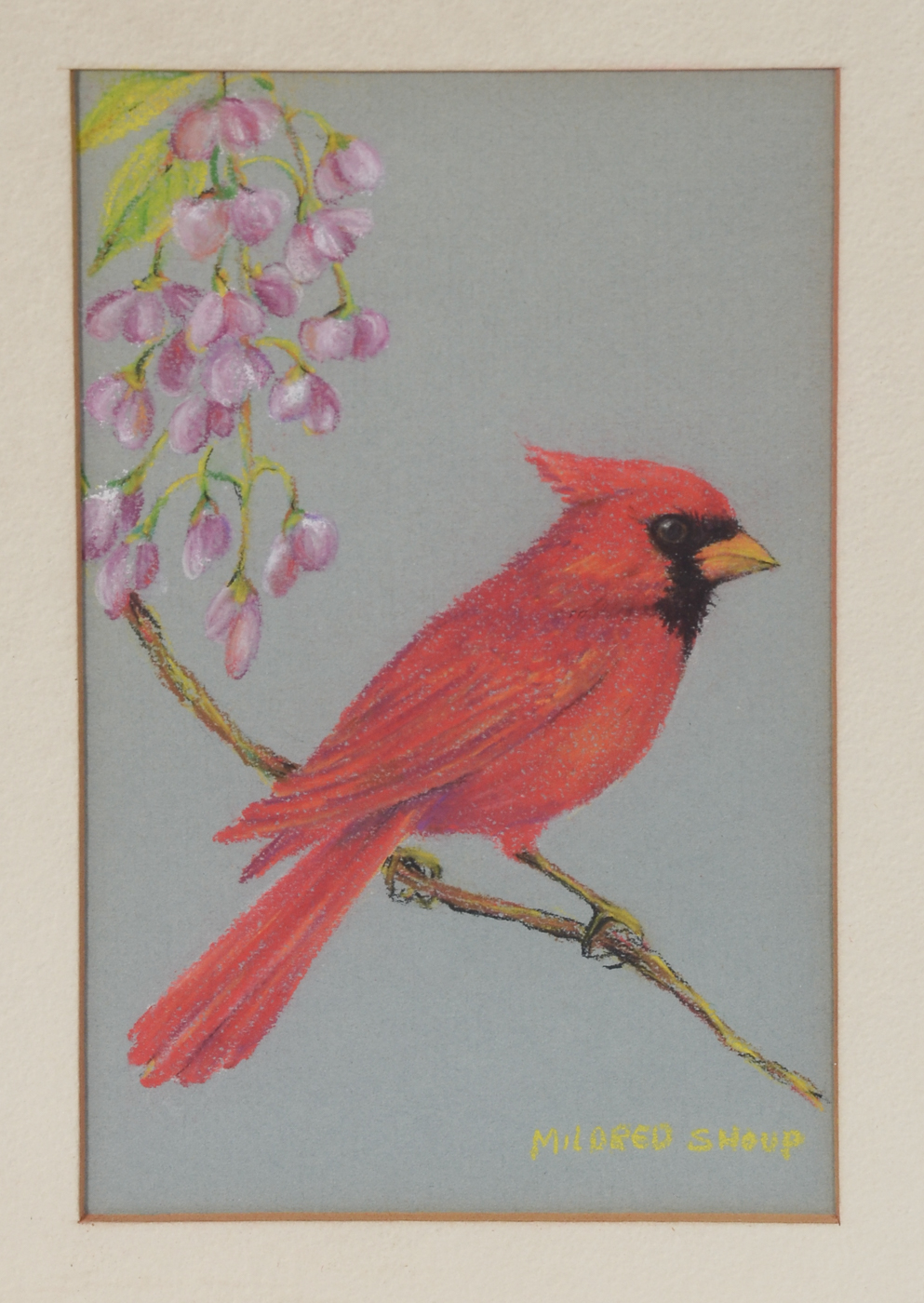 Pair of Original Pastel Drawings by Mildred Shoup