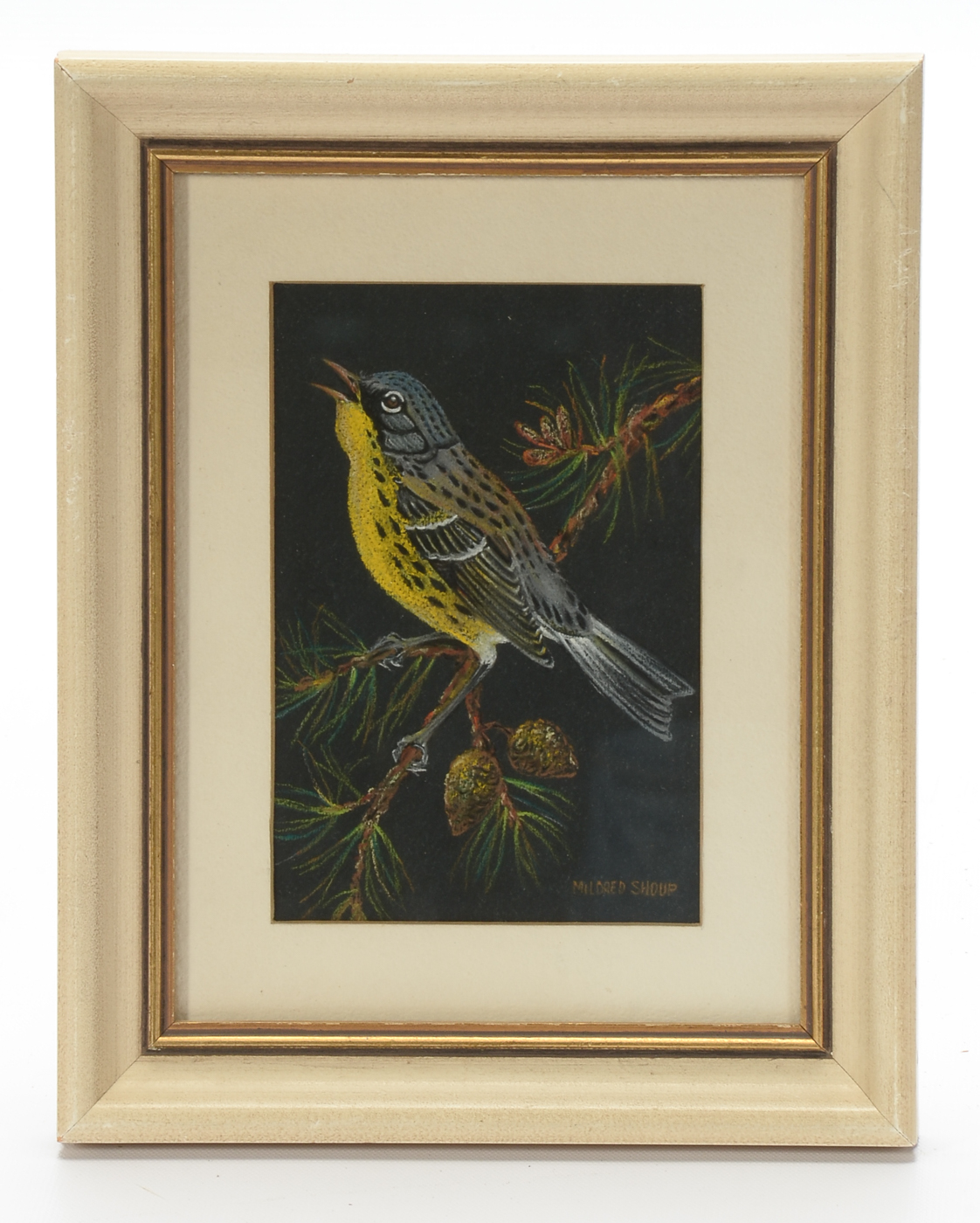 Pair of Original Pastel Drawings by Mildred Shoup