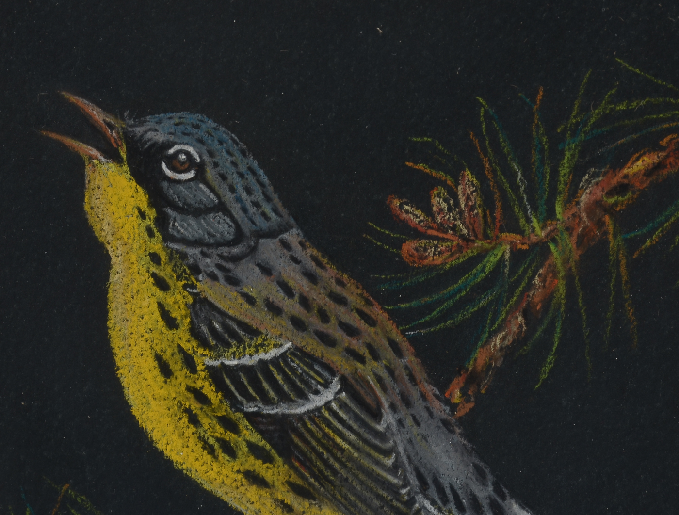 Pair of Original Pastel Drawings by Mildred Shoup