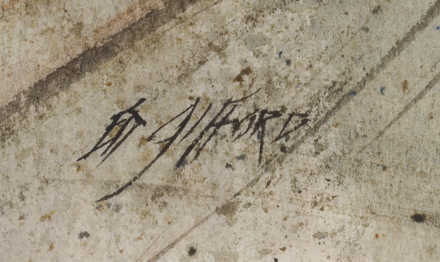 Edward Gifford Original Watercolor "Everett Covered Bridge"