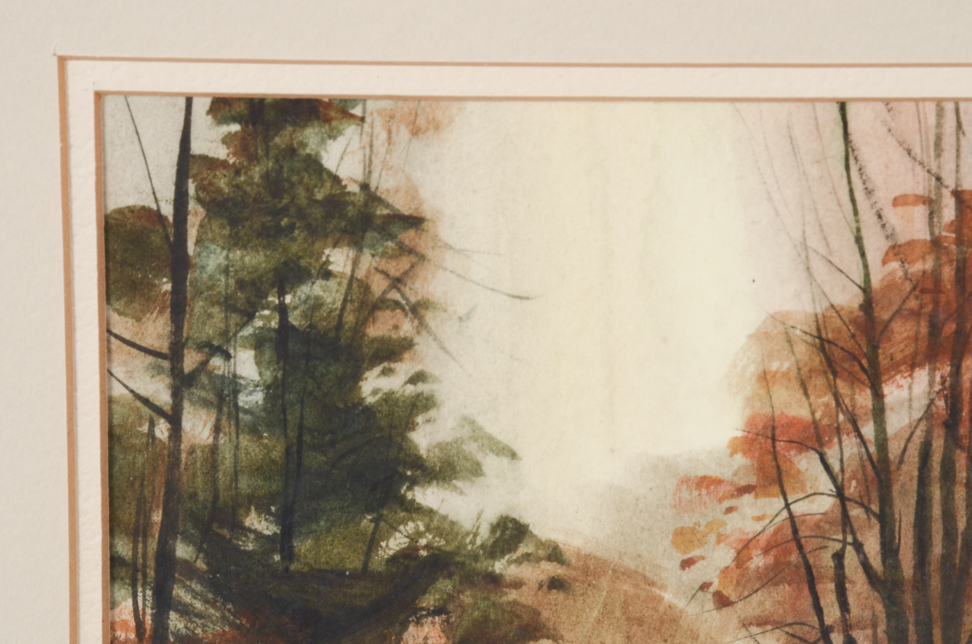 Edward Gifford Original Watercolor "Everett Covered Bridge"