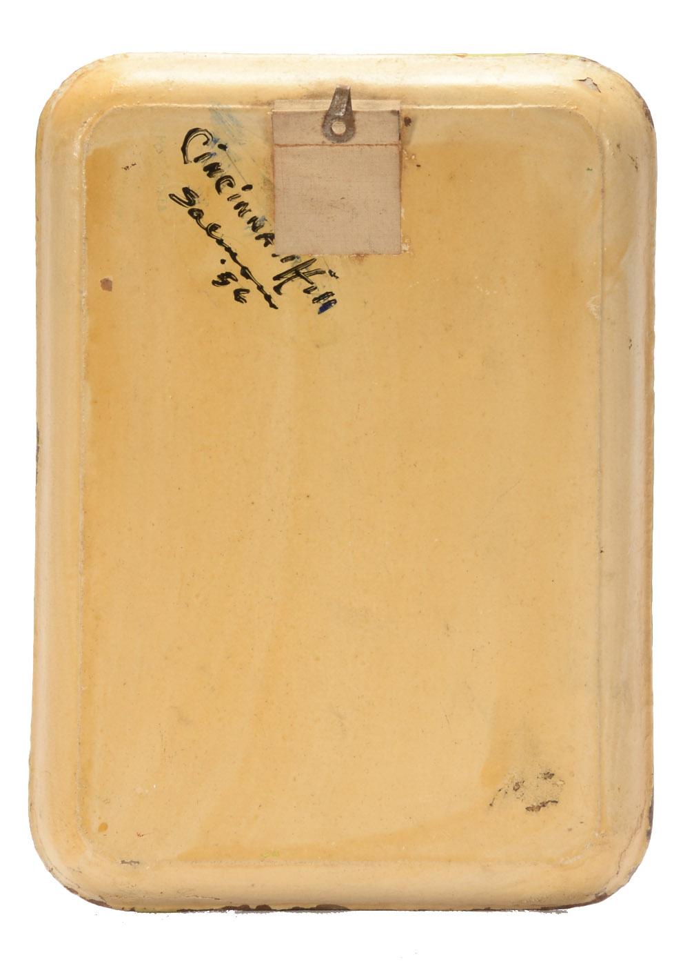 Original Oil Painting on Wooden Tray by Artist Salmon