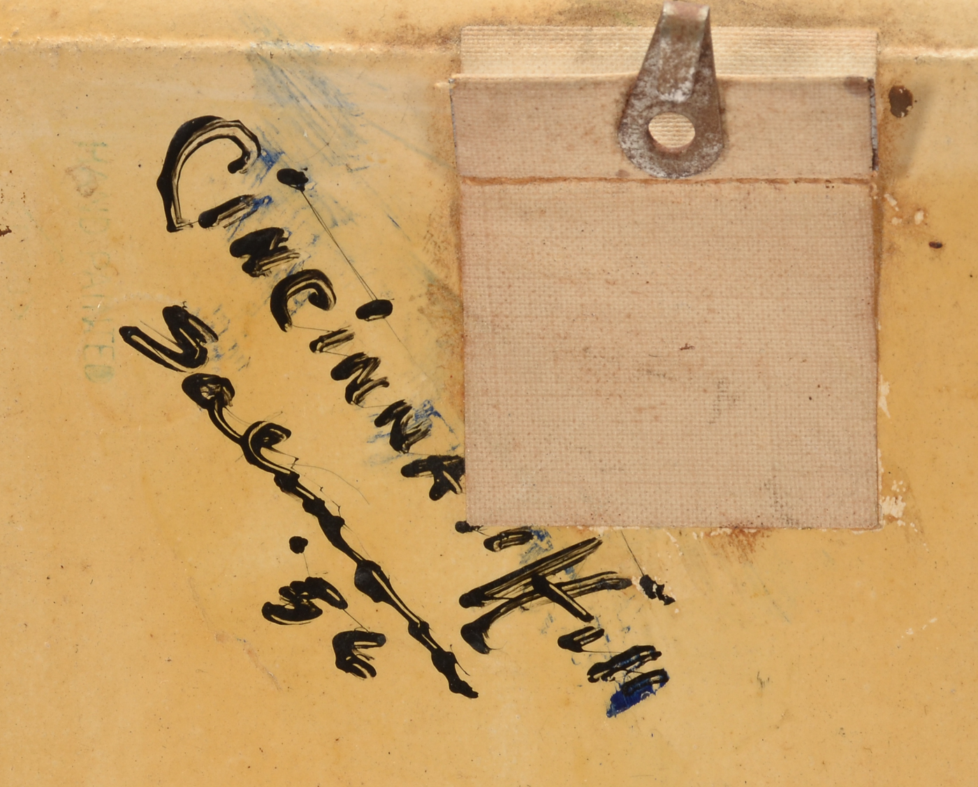 Original Oil Painting on Wooden Tray by Artist Salmon