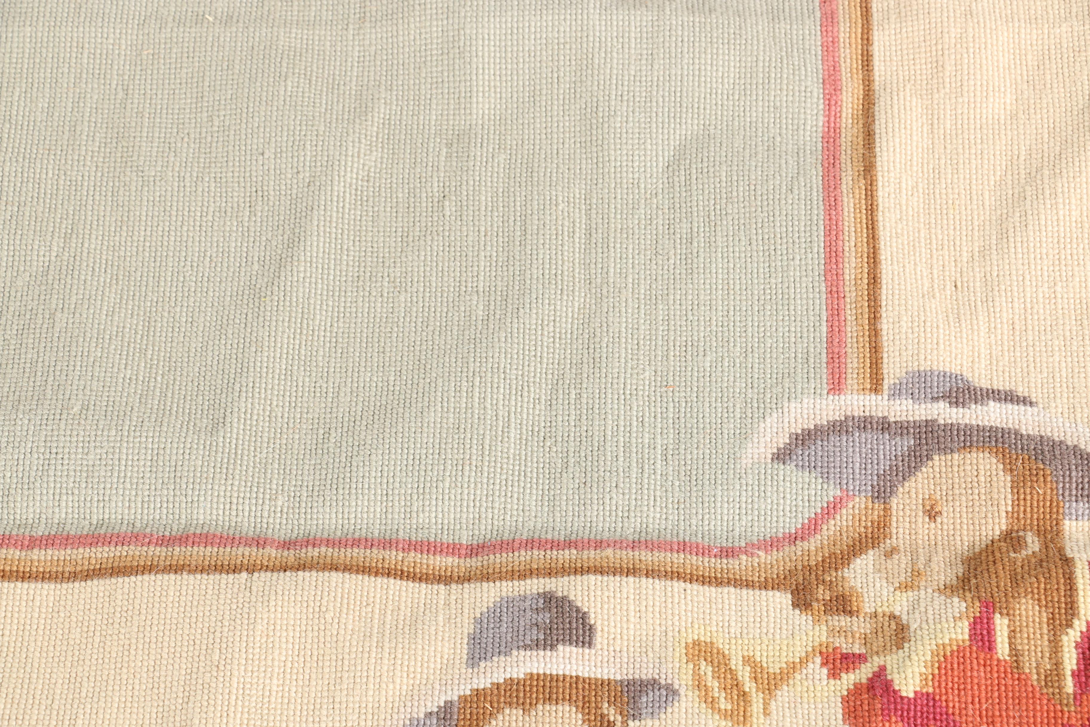 Hand-Knotted Pictorial Monkey Themed Area Rug