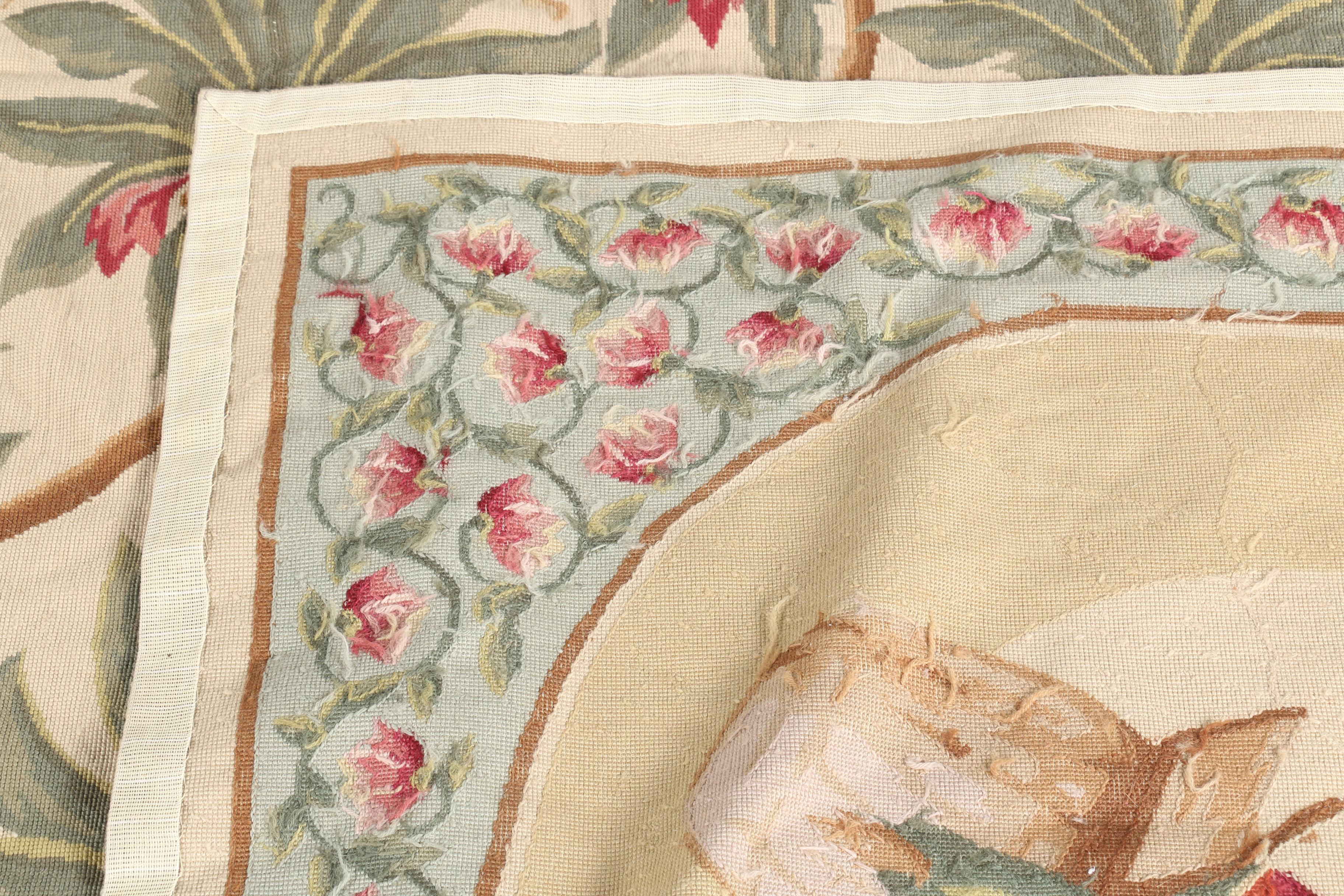 Hand-Knotted Pictorial Monkey Themed Area Rug