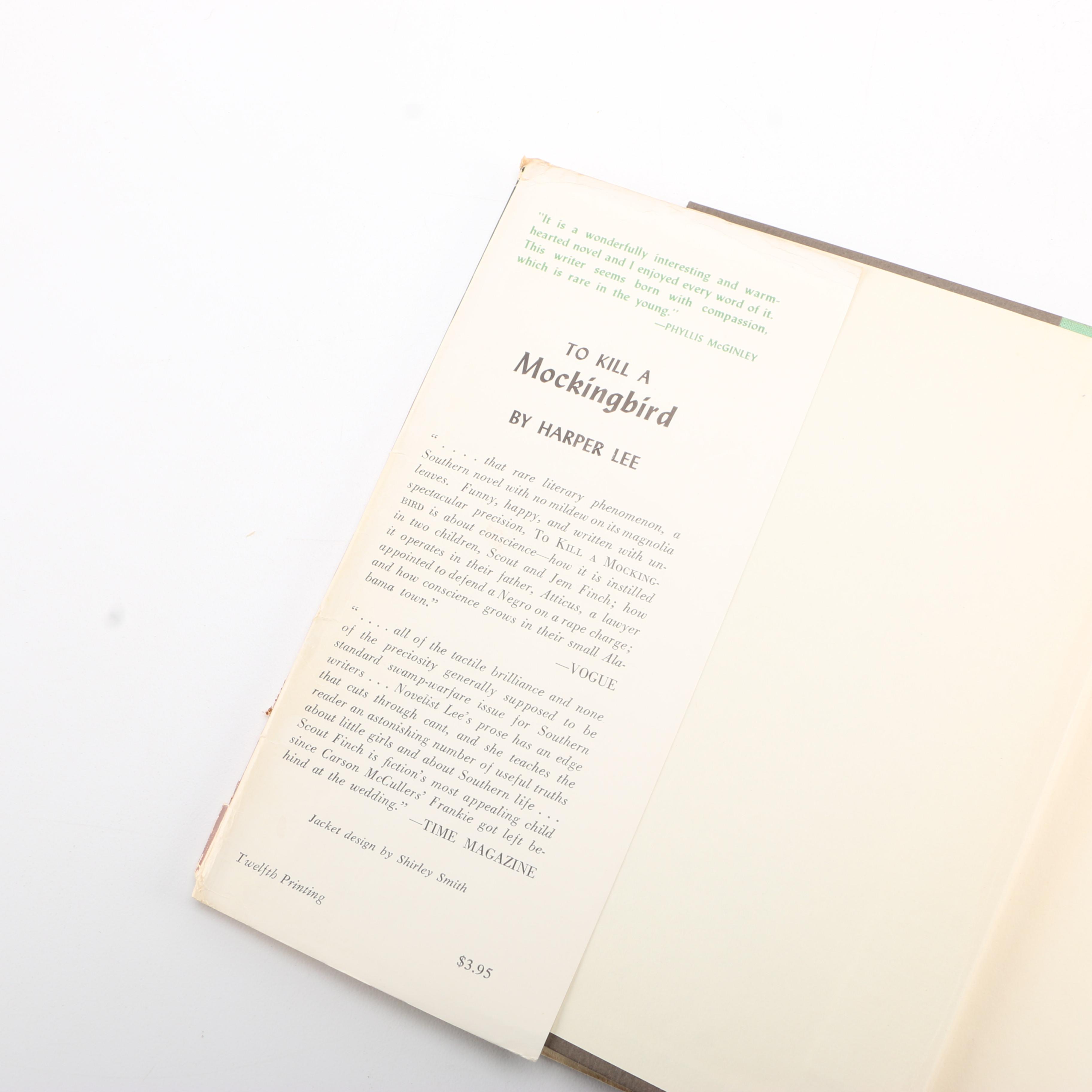 First Edition, Later Printing of "To Kill a Mockingbird" by Harper Lee