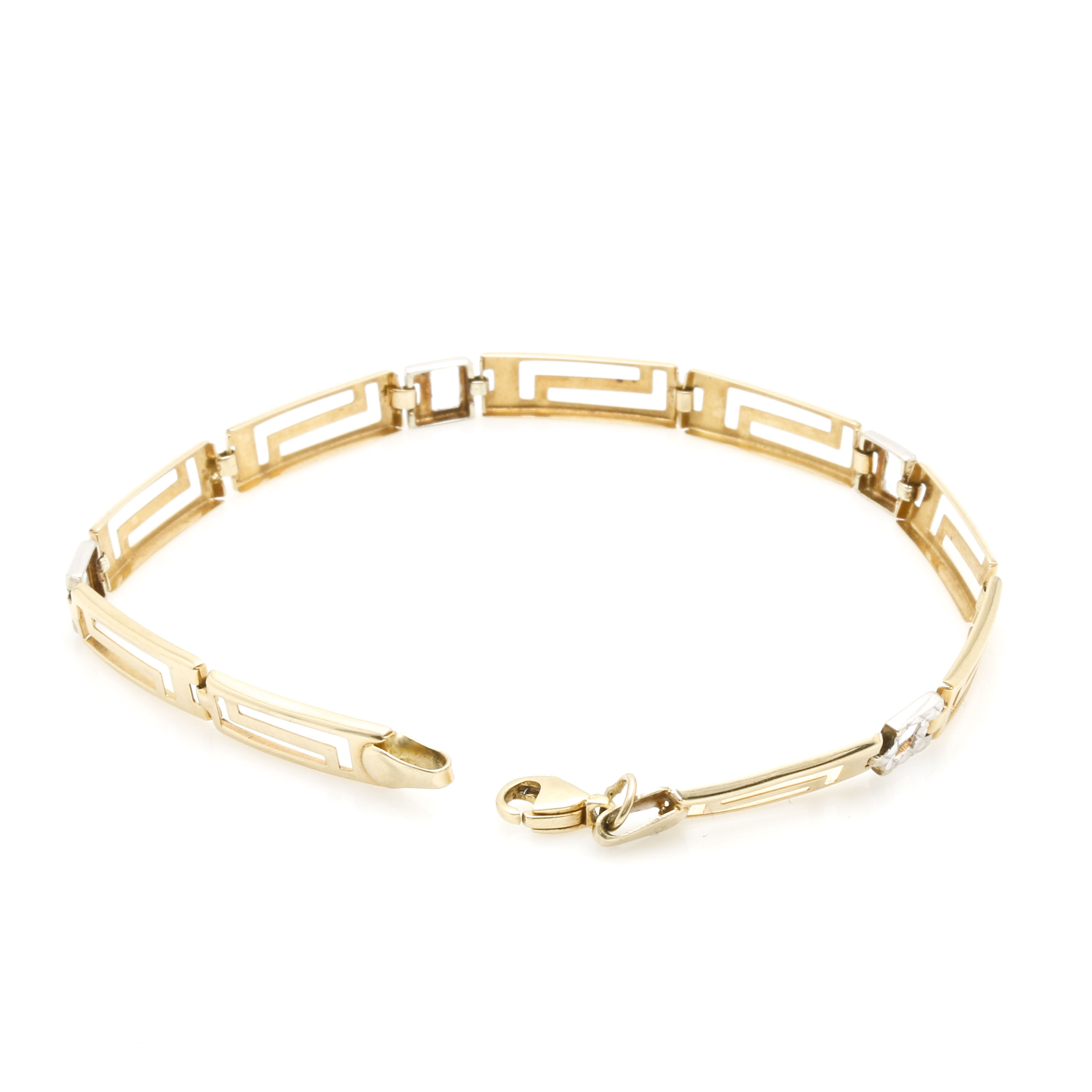 10K Two-Toned Bracelet