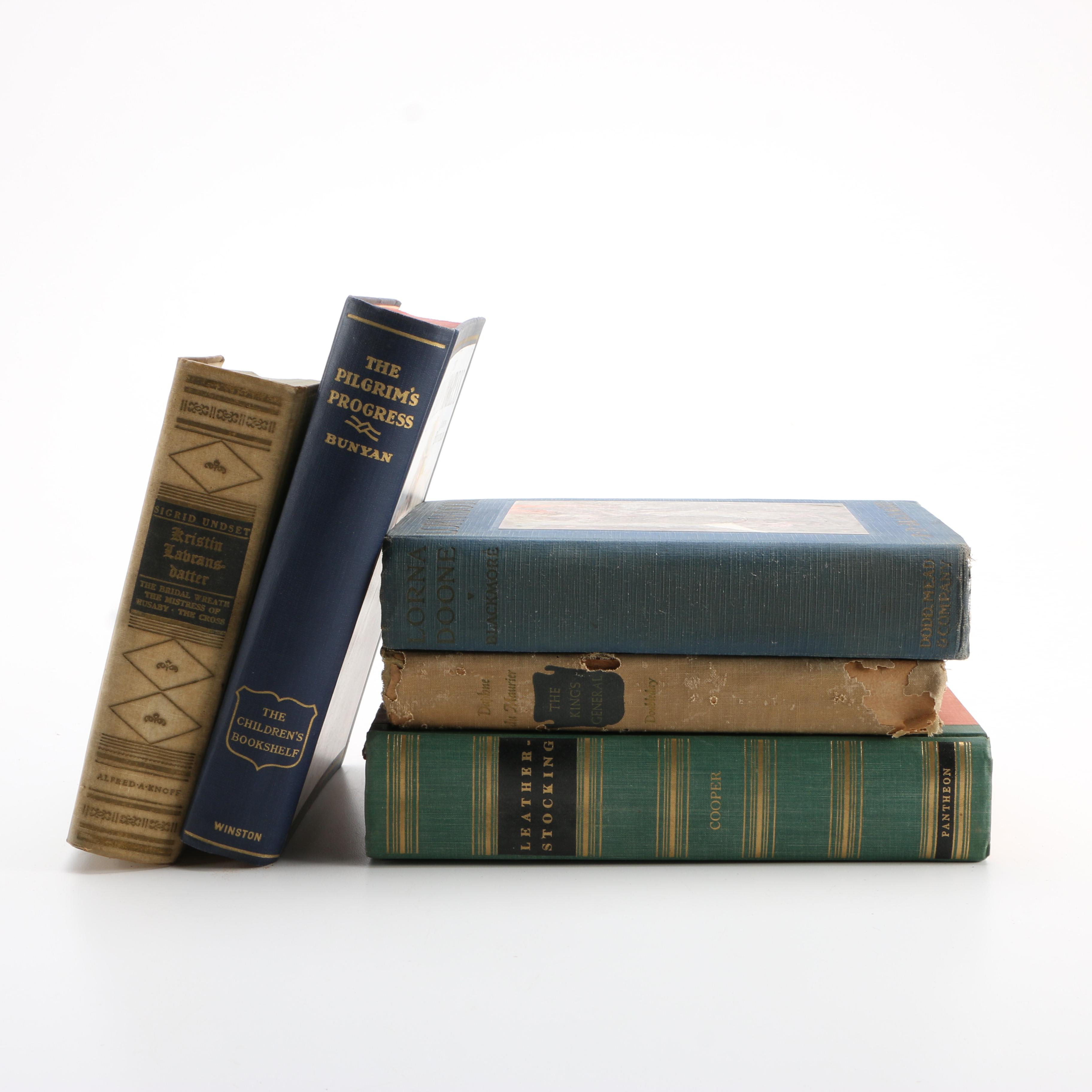 1928-1954 Group of Fiction Books Including "Kristin Laransdatter"