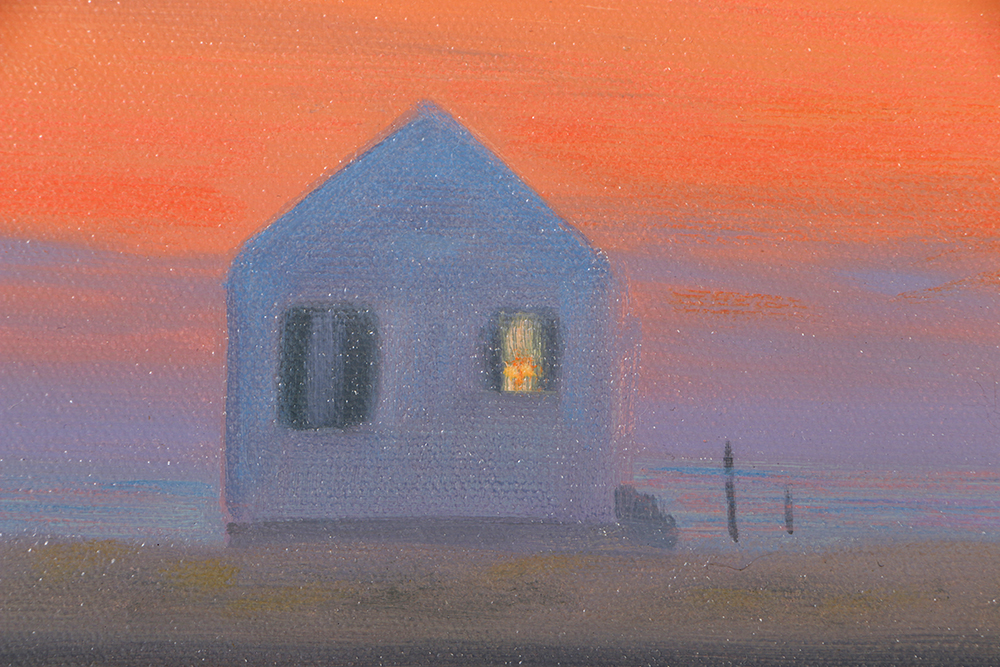 John Dowd Acrylic Painting on Canvas of Minimalist Landscape