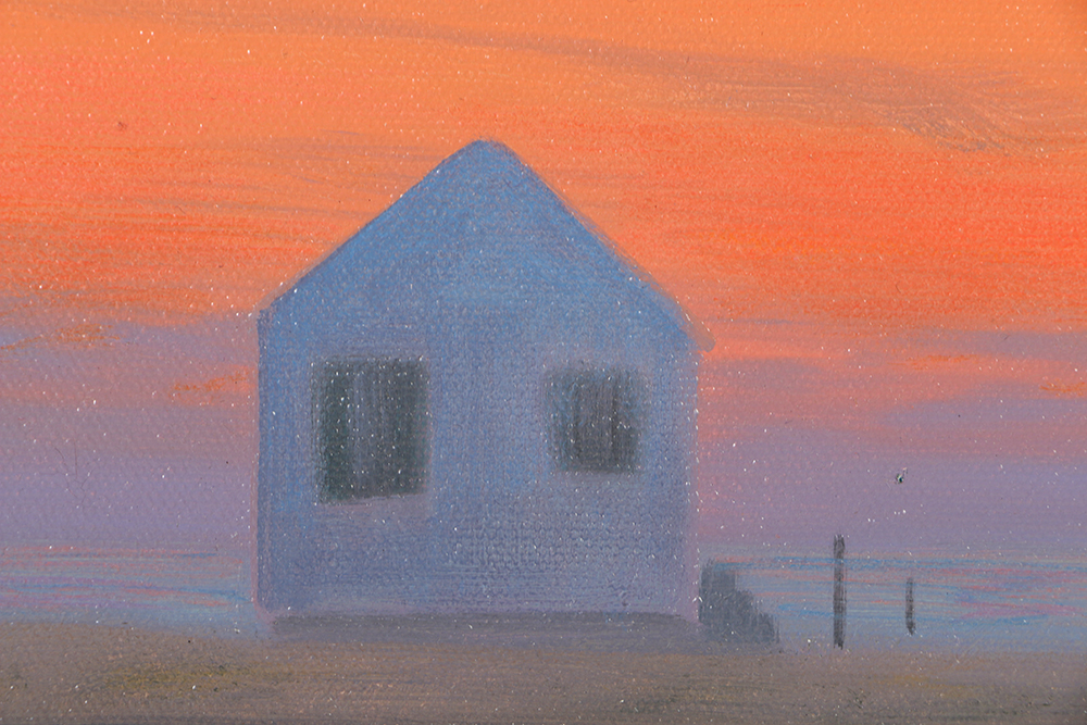 John Dowd Acrylic Painting on Canvas of Minimalist Landscape