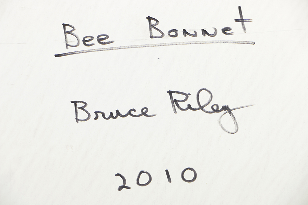 Bruce Riley Mixed Media on Panel "Bee Bonnet"